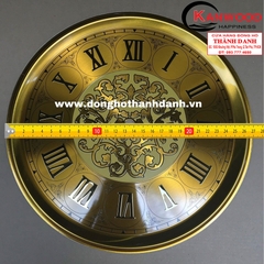 Mặt số tủ đứng tròn 27cm China Hoa văn đồng