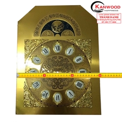 Mặt số tủ đứng vuông 30x40cm-China Bông góc, Hột ngọc