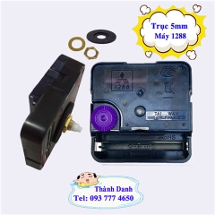 Bộ 100 máy đồng hồ treo tường kim trôi loại thường 1288 trục 5mm không kim
