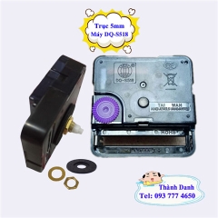 Máy đồng hồ treo tường kim trôi DQ-S518 trục 5mm kèm kim số 03 dài 8cm