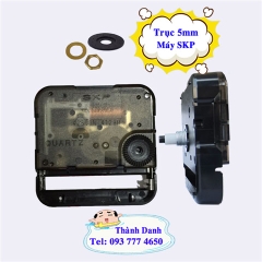Máy đồng hồ treo tường Nhật SKP xịn, trục 5mm chính hãng (Quartz) kim chọn riêng