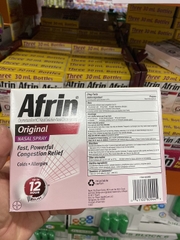 Chai xịt giảm nghẹt mũi Afrin Original Maximum Strength 12 Hour Nasal Congestion Relief Spray ( mua hộ)