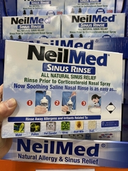 Bộ sản phẩm nước muối rửa mũi (nước muối sinh lý) Neilmed Sinus Rinse (mua hộ)