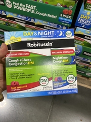 Siro giảm ho, đau ngực Robitussin Cough+Chest Congestion DM MAX Combo (mua hộ)