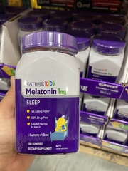 Kẹo dẻo giúp bé ngủ ngon Natrol Kids Melatonin 1mg Gummies (mua hộ)