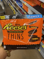 Socola bơ đậu phộng Dark Reese's Peanut Butter Cups Thins 341g (mua hộ)