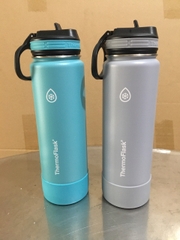 Set 2 bình giữ nhiệt Thermo Flask 710ml - Màu xanh ngọc + xám
