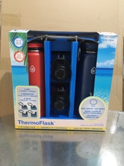 Set 2 bình giữ nhiệt ThermoFlask 710ml - Màu đỏ + xanh navy