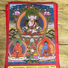 Tranh Thangka màu Thập Thế Ban Thiền Lạt Ma – bản duyệt năm 1985, phát hành năm 1985 – mỗi bộ 11 tờ – ấn phẩm sưu tầm