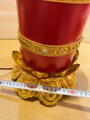 Kinh luân cắm điện bằng da + đồng