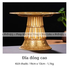 Đĩa đồng khắc bát đại cát tường