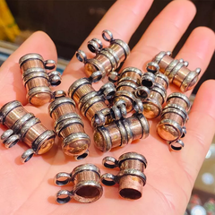 Hộp Gawu Đồng Đỏ Nepal Hình Ống