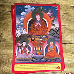 Tranh Thangka màu Thập Thế Ban Thiền Lạt Ma – bản duyệt năm 1985, phát hành năm 1985 – mỗi bộ 11 tờ – ấn phẩm sưu tầm