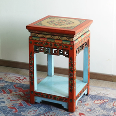 Đôn Gỗ Thông Tây Tạng – Decor Phong Cách Tây Tạng