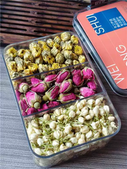 Trà tam sắc – Hoa Nhài, Hoa Hồng & Hoa Cúc