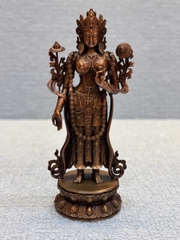 Tượng ngài Tara Xanh dáng đứng 10cm