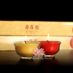 Nến bơ cháy 8h cốc thuỷ tinh