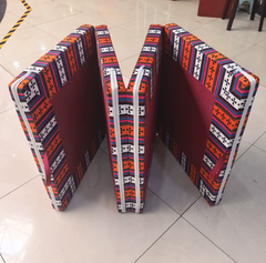 Đệm Xơ Dừa Nỉ Len 60×200cm – Đệm Gấp 4 Dùng Nằm, Ngồi Thiền, Lễ Lạy