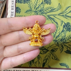 mặt dây hộ thân Sa Kim phong cách Tạng | Đại Bàng Kim Sí Điểu – Phổ Ba Kim Cang Chử hàng phục