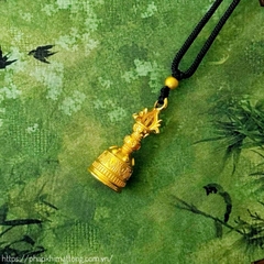 mặt dây hộ thân Sa Kim phong cách Tạng | Đại Bàng Kim Sí Điểu – Phổ Ba Kim Cang Chử hàng phục