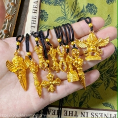 mặt dây hộ thân Sa Kim phong cách Tạng | Đại Bàng Kim Sí Điểu – Phổ Ba Kim Cang Chử hàng phục