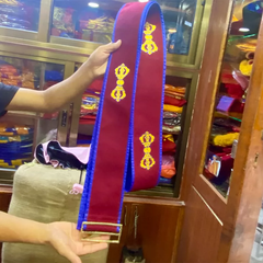 Đai Thiền Gomthag Nepal Thêu chày Kim Cương