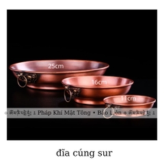 Khay cúng sur - cúng sang - cúng khói hương (11cm)