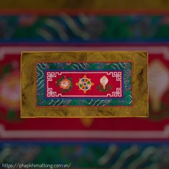 Vải lót pháp khí Kim Cang Chử – đế lót bình Bumba – đế Mandala – đế tháp Phật, tượng Phật  – đồ trang trí bày biện