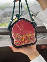 mặt dây chuyền Tây Tạng, gau Tây Tạng, tsa tsa Lục Độ Mẫu, Green Tara pendant, trang sức Phật giáo, vật phẩm hộ thân, đồ tâm linh Tây Tạng