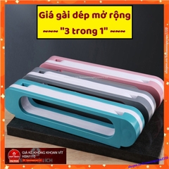 1 Kệ gài dép dán tường 3 TRONG 1 có thể treo cả khăn tắm đa năng (HSN)