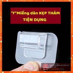 1 miếng dán KẸP CỐ ĐỊNH THẢM tiện lợi 6x6cm