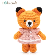 Thú bông len Bobicraft - Cáo Foxxie Nhí - Đồ chơi an toàn Quà tặng bé