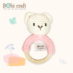 Thú bông len Bobicraft - Vòng lục lạc Lizzie - Đồ chơi an toàn Quà tặng bé