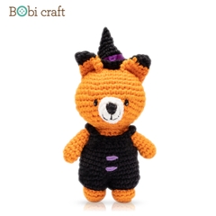 Thú bông len Bobicraft - Cáo Fennis Halloween Nhí - Đồ chơi an toàn Quà tặng bé