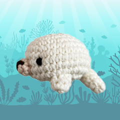 Thú bông len Bobicraft - Hải Cẩu Trắng Wheely - Đồ chơi an toàn Quà tặng bé