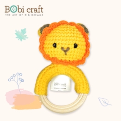 Thú bông len Bobicraft - Vòng lục lạc Leo - Đồ chơi an toàn Quà tặng bé