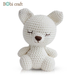 Thú bông len Bobicraft - Cáo con ngồi - bộ Platium - Đồ chơi an toàn Quà tặng bé