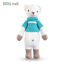 Thú bông len Bobicraft - Gấu Bobbie đứng L - Bộ màu - Đồ chơi an toàn Quà tặng bé
