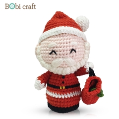 Thú bông len Bobicraft - Ông già Noel - Đồ chơi an toàn Quà tặng bé