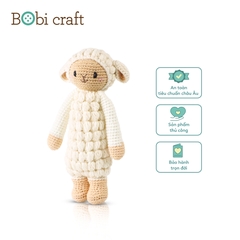 Thú bông len Bobicraft - Cừu Barbra đứng M - Bộ màu - Đồ chơi an toàn Quà tặng bé