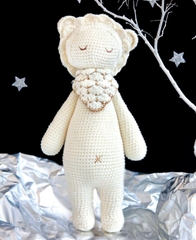 Thú bông len Bobicraft - Sư tử đứng - platinum - Đồ chơi an toàn Quà tặng bé