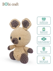 Thú bông len Bobicraft - Kangaroo đực ngồi màu - Đồ chơi an toàn Quà tặng bé