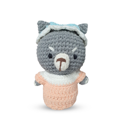 Thú bông len Bobicraft - Chó sói (Truyện cô bé choàng khăn đỏ) - Đồ chơi an toàn Quà tặng bé