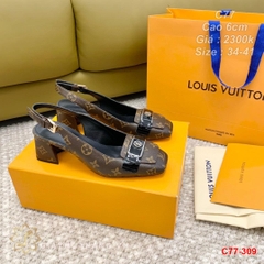 C77-309 Louis Vuitton sandal cao gót 6cm siêu cấp