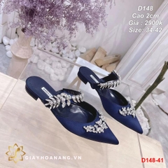D148-41 Manolo Blahnik sandal cao 2cm siêu cấp
