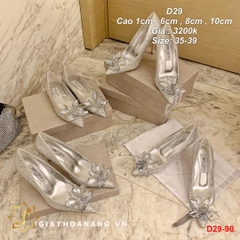 D29-90 Jimmy choo giày cao 1cm , 8cm , 10cm siêu cấp