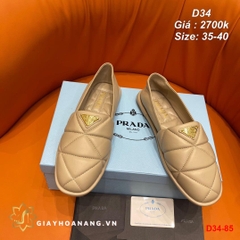 D34-85 Prada giày lười siêu cấp