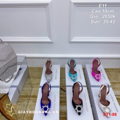 E11-98 Amina Muaddi sandal cao 10cm siêu cấp