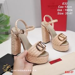 E32-37 Valentino sandal cao 13cm siêu cấp