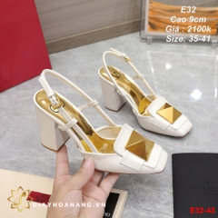 E32-43 Valentino sandal cao 9cm siêu cấp